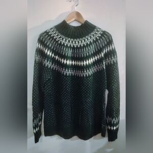 Eddie Bauer Women's Fair Isle Sweater, Sz XL